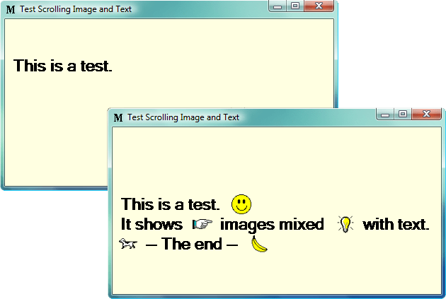 Screenshot of ComponentSpace Marquee .NET Control