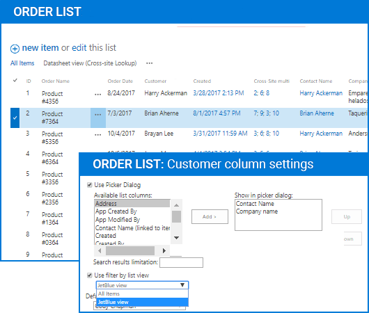 Cross-Site Lookup Column