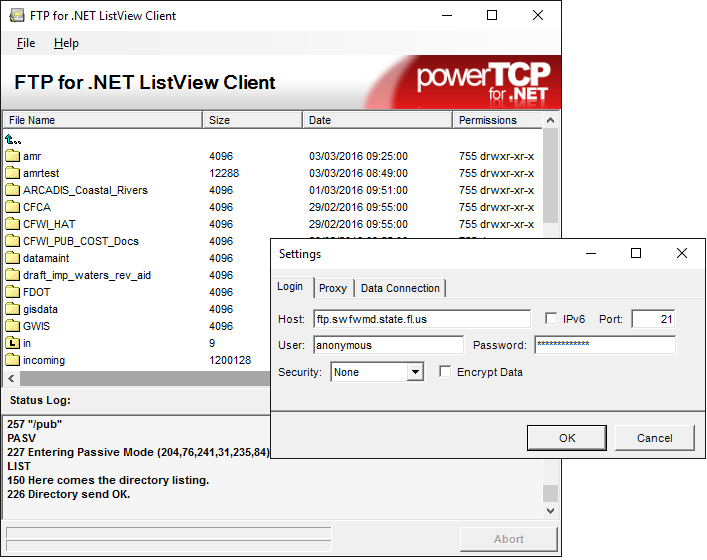 PowerTCP FTP for.NET