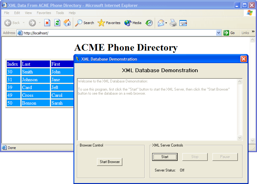 Screenshot of PowerTCP WebServer for ActiveX