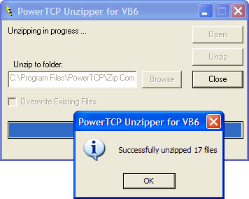 UnzipperUnzip existing zip files.