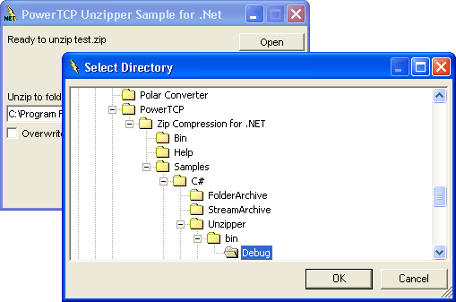 UnzipperDemonstrates a decompression application that can be used to decompress a file.