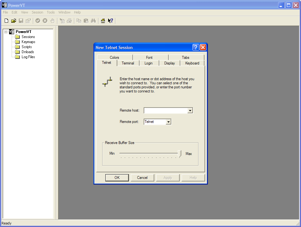 Terminal EmulationPowerVT emulates VT52, VT100, VT220, and VT320 terminals.