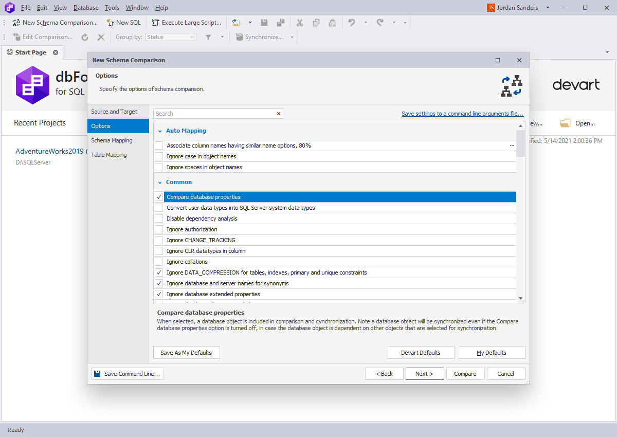 Non Schema Object Synchronization