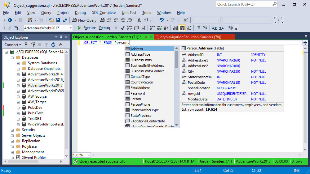 Screenshot of dbForge SQL Complete