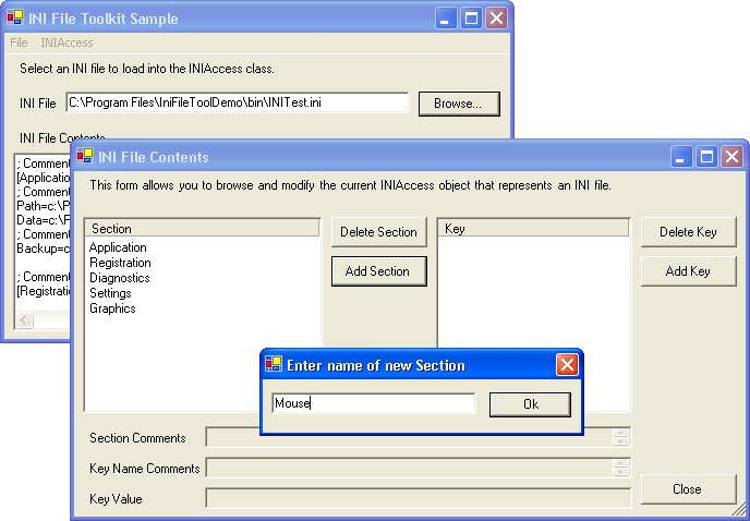 Screenshot of INIFileTool-5M