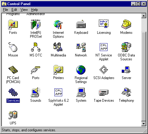Applet and Service InteractionCreate a standalone Control Panel Applet that interacts with an NT Service.