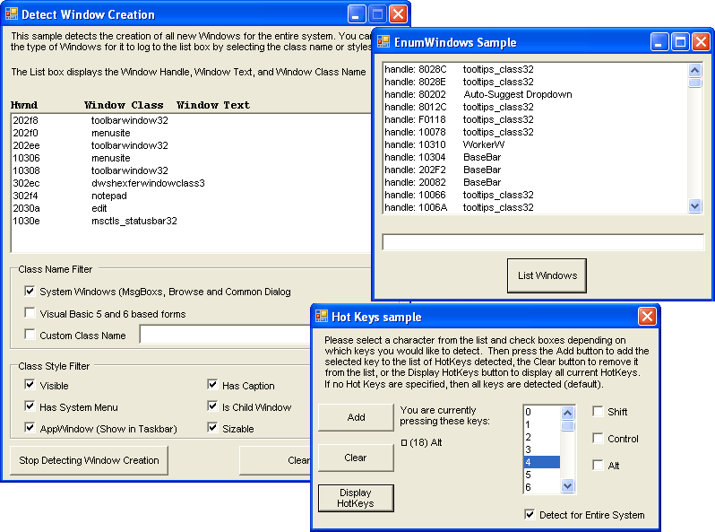 SpyWorks ProfessionalExpose low levels functions of visual studio such as windows and keyboard hooks, subclassing, cross process memory access and function expo