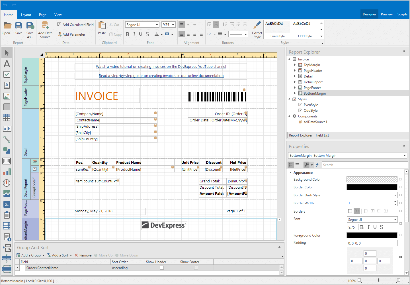 WPF Reporting