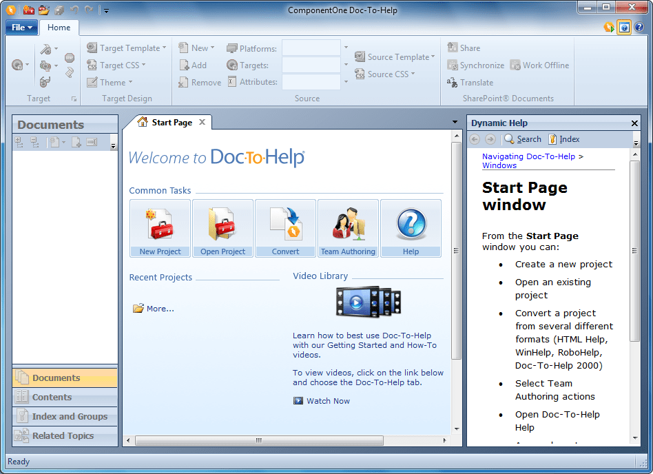 ComponentOne Doc-To-Help for Word 2012