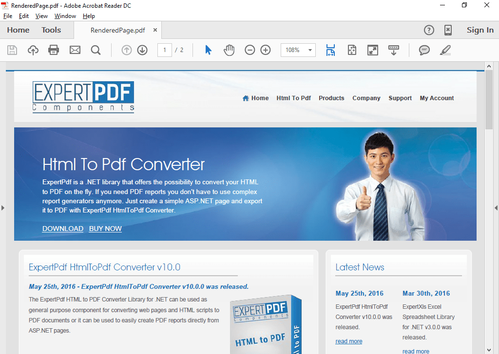 Screenshot of ExpertComponents Toolkit Total