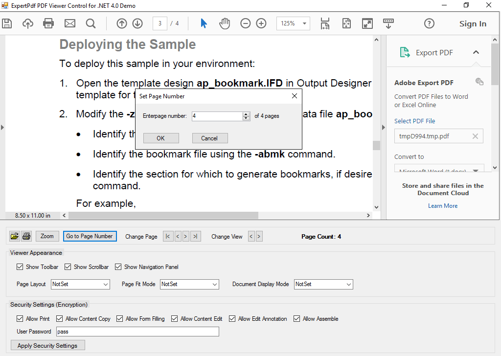 Page NavigationYou can browse through pages, zoom, go to page number and more.
