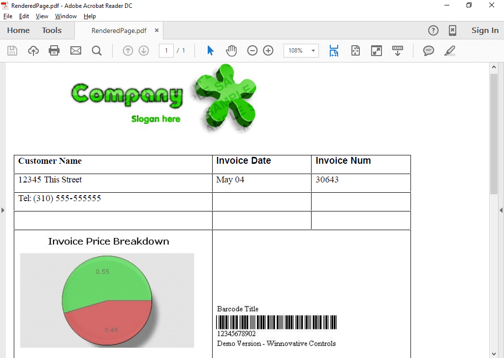 Screenshot of ExpertPDF RTF To PDF