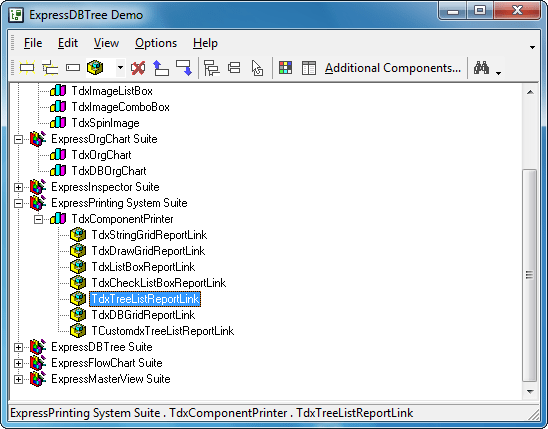 Screenshot of ExpressDBTree Suite