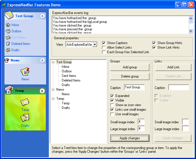 EditingTdxDBTreeView object is a TreeView control that can display and edit a dataset with hierarchical structures (a self-reference dataset).