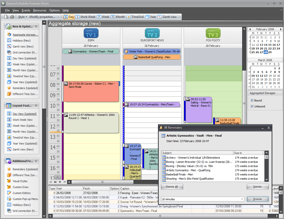 Screenshot of ExpressScheduler Suite