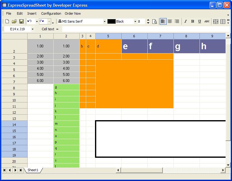 Full Customization CapabilityCustomize Cell Borders and Edge Styles, Fill Patterns, Background Colors and Text Formatting.